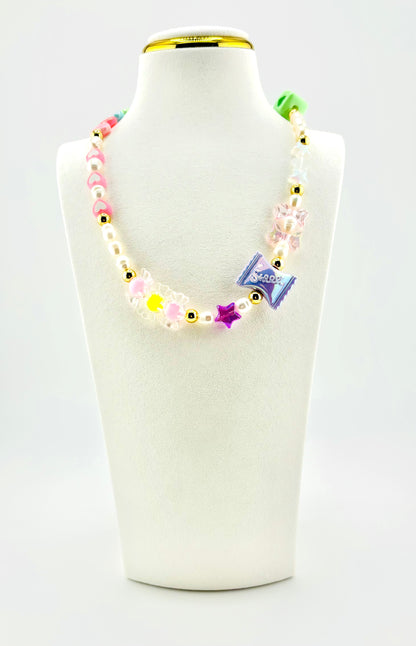 Larissa Fresh water pearl necklace with candy beads