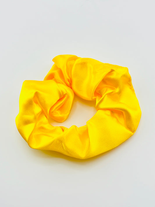 Bright yellow scrunchie