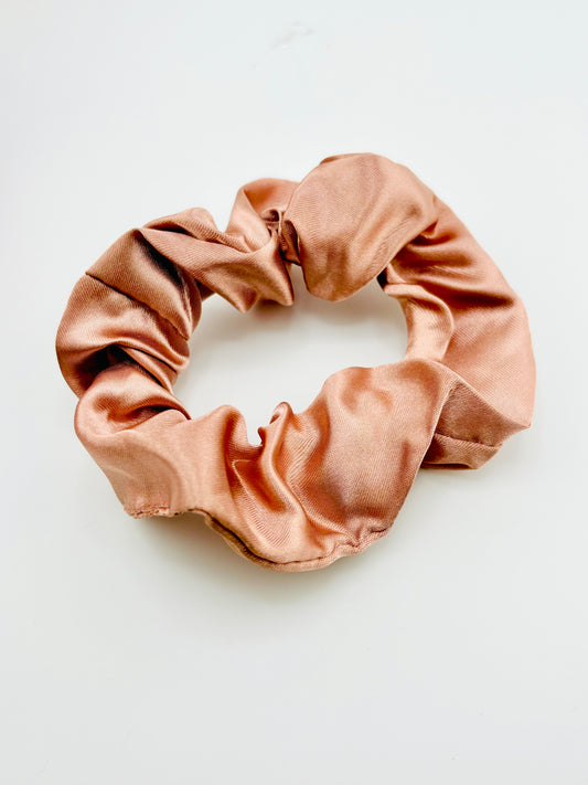 Sand charmeuse scrunchies