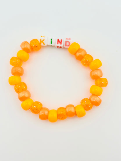 Karina orange breaded bracelet