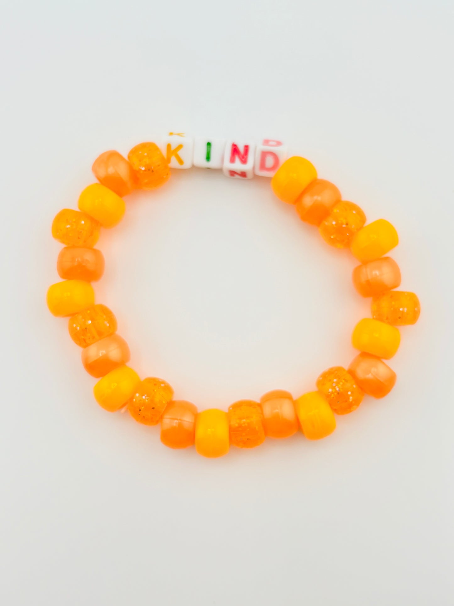 Karina orange breaded bracelet