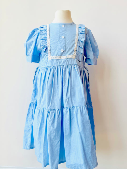 Brooke light blue cotton dress