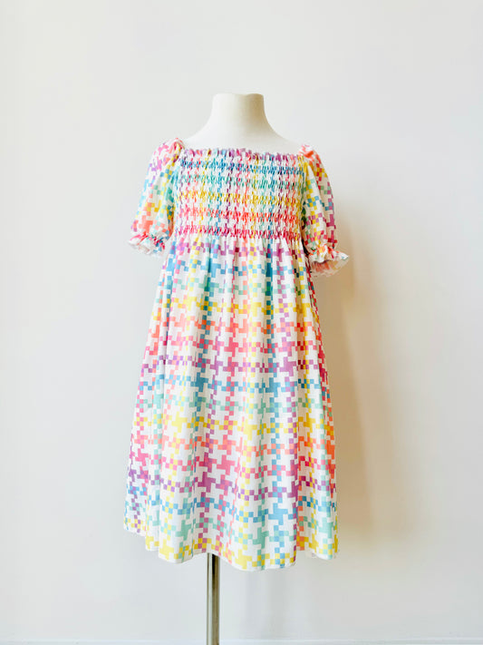 Liza chevron print summer dress