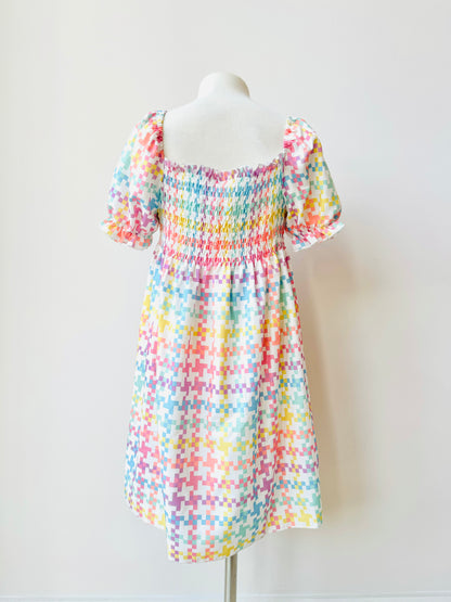 Liza chevron print summer dress