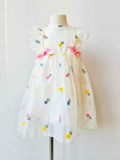 Willow floral embroider dress for little girls