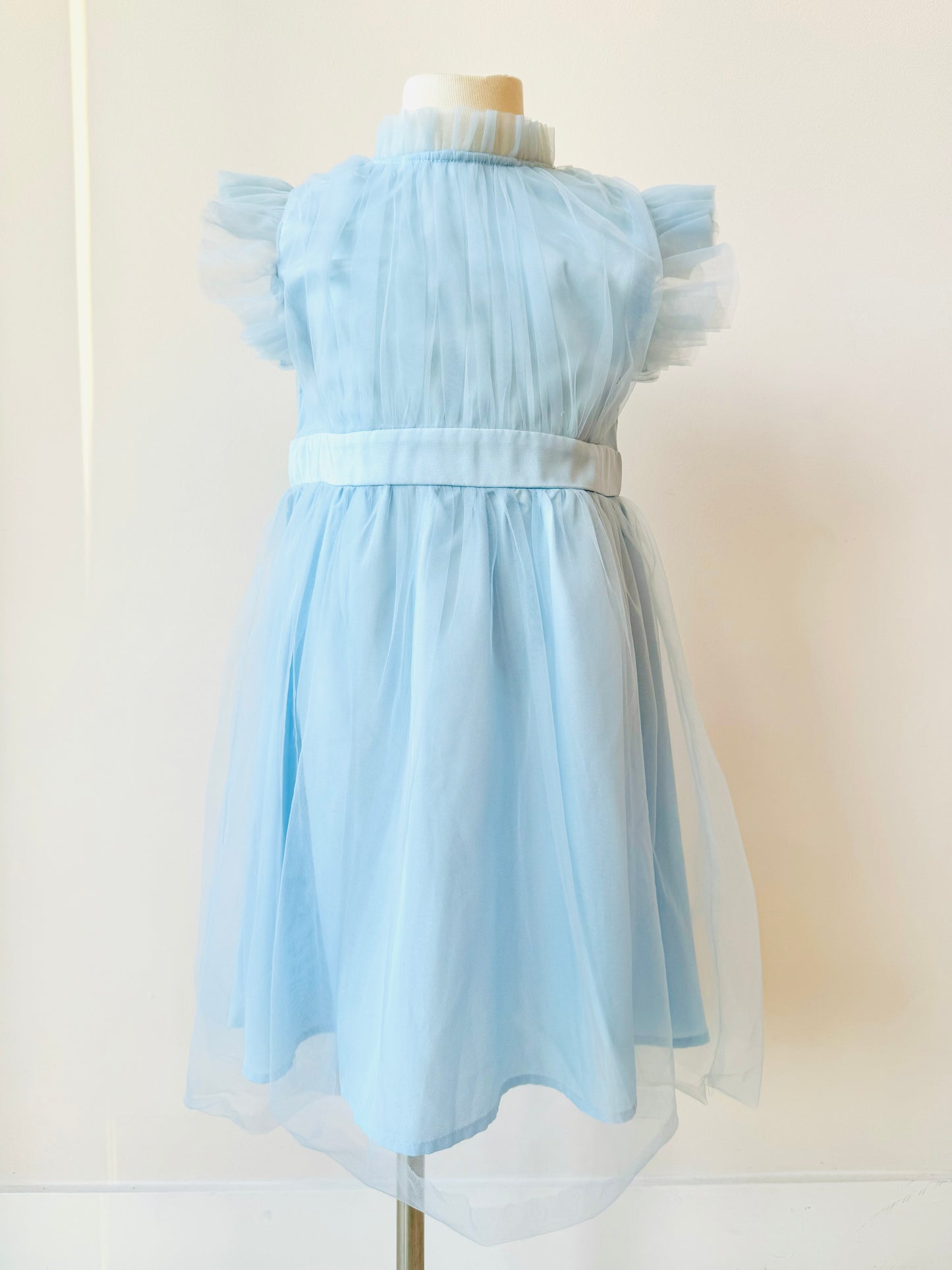 Indigo tulle dress for little girls