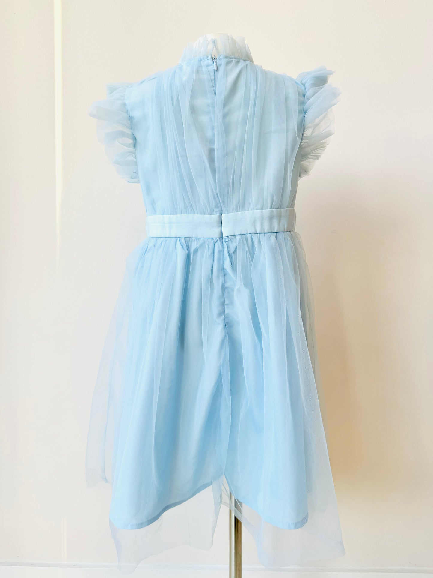 Indigo tulle dress for little girls