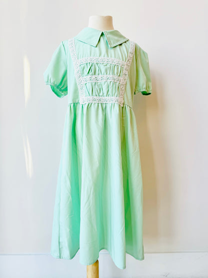 Jade Mynt  green and white dress for girls