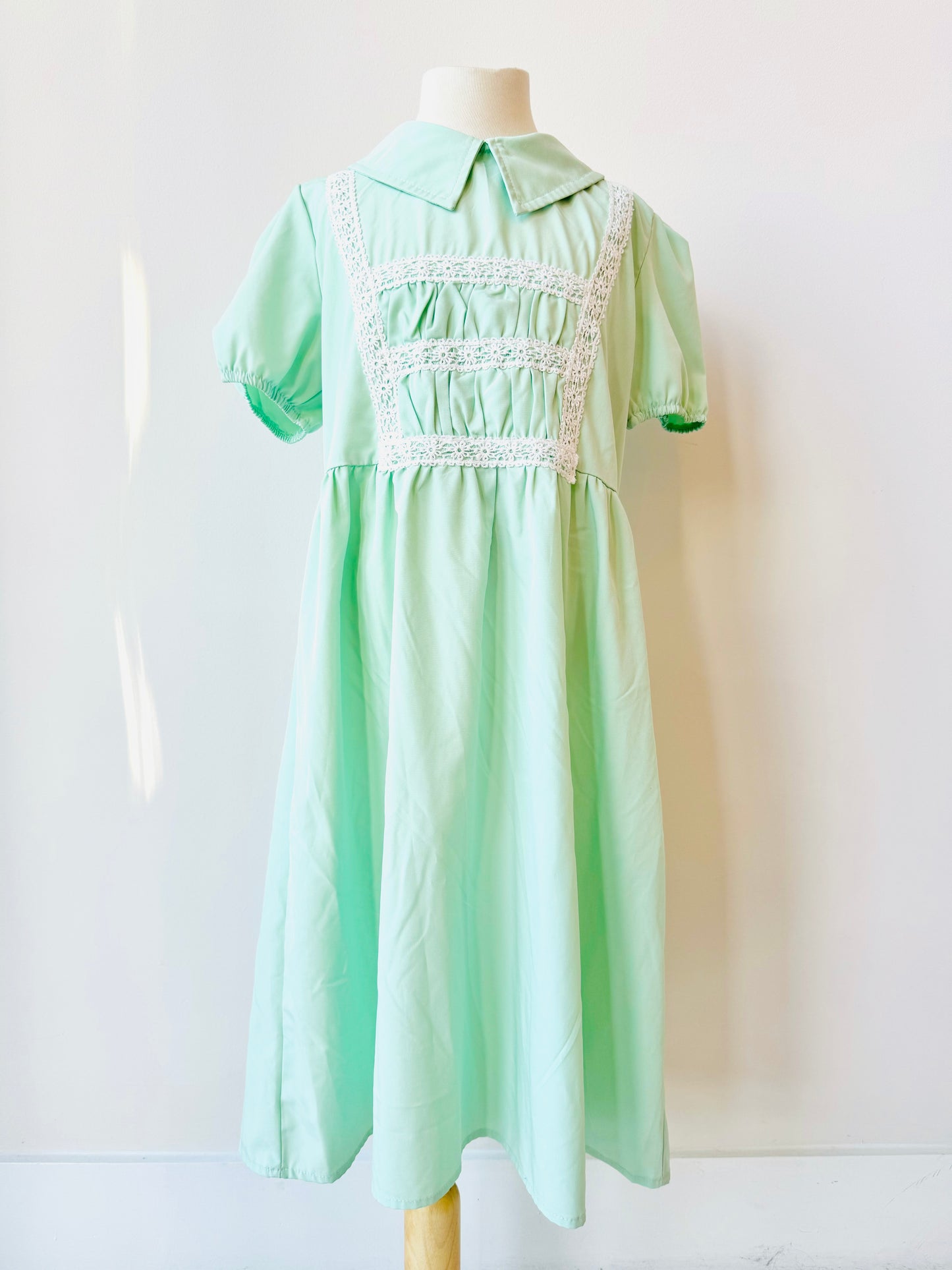 Jade Mynt  green and white dress for girls