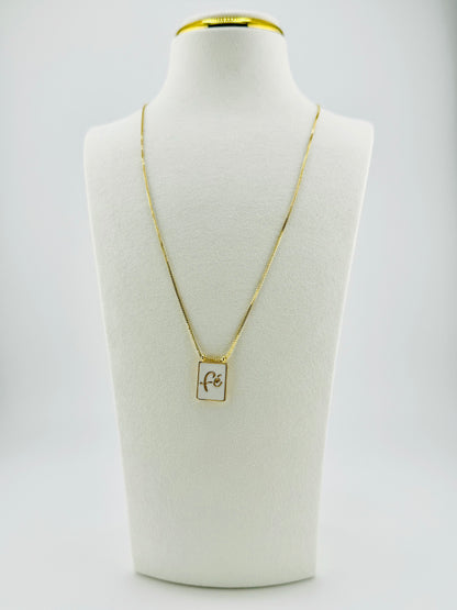 Faith 18k gold filled necklace
