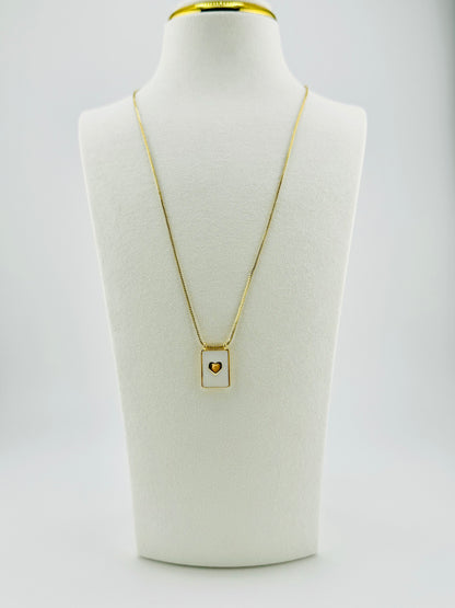 Heart 18k gold filled necklace