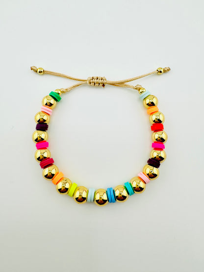 Sofia 18k gold multicolor bracelet