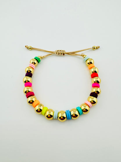 Sofia 18k gold multicolor bracelet