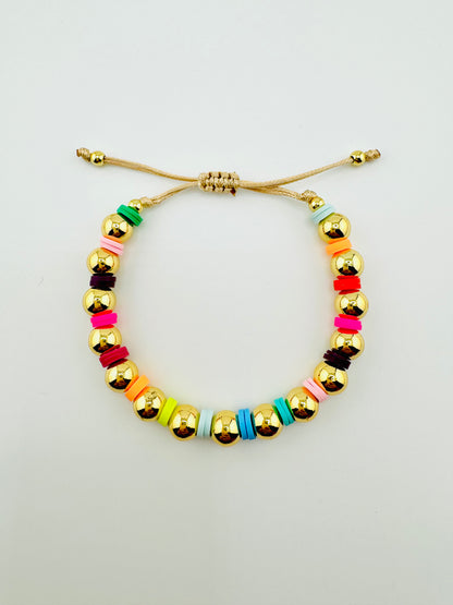 Sofia 18k gold multicolor bracelet