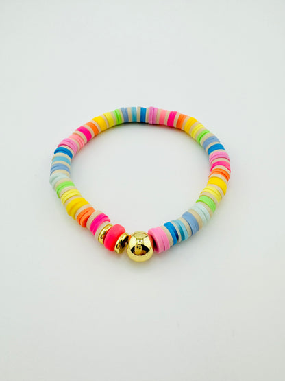 Kaylee multicolor gold filled bracelet