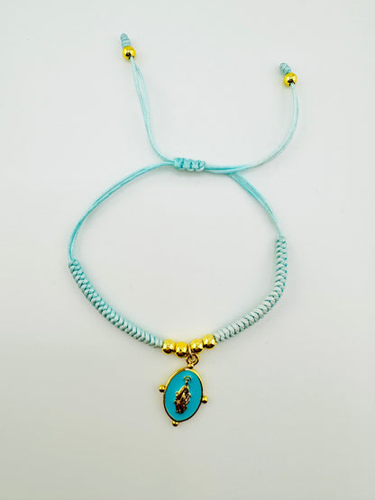 Virgin of Guadalupe turquoise bracelet