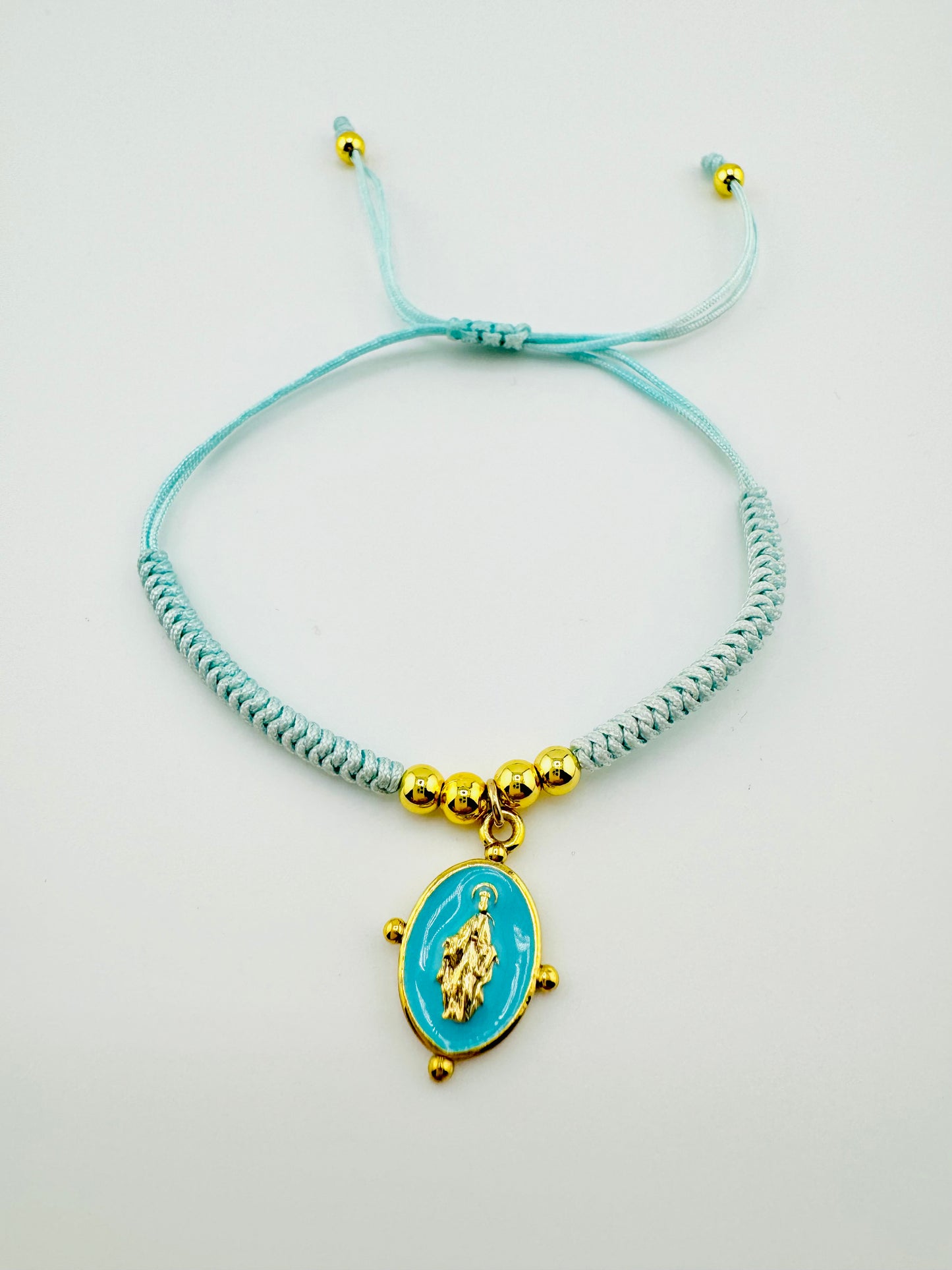 Virgin of Guadalupe turquoise bracelet