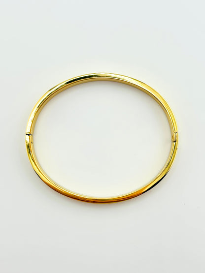 Barbara texture gold filled bangle bracelet