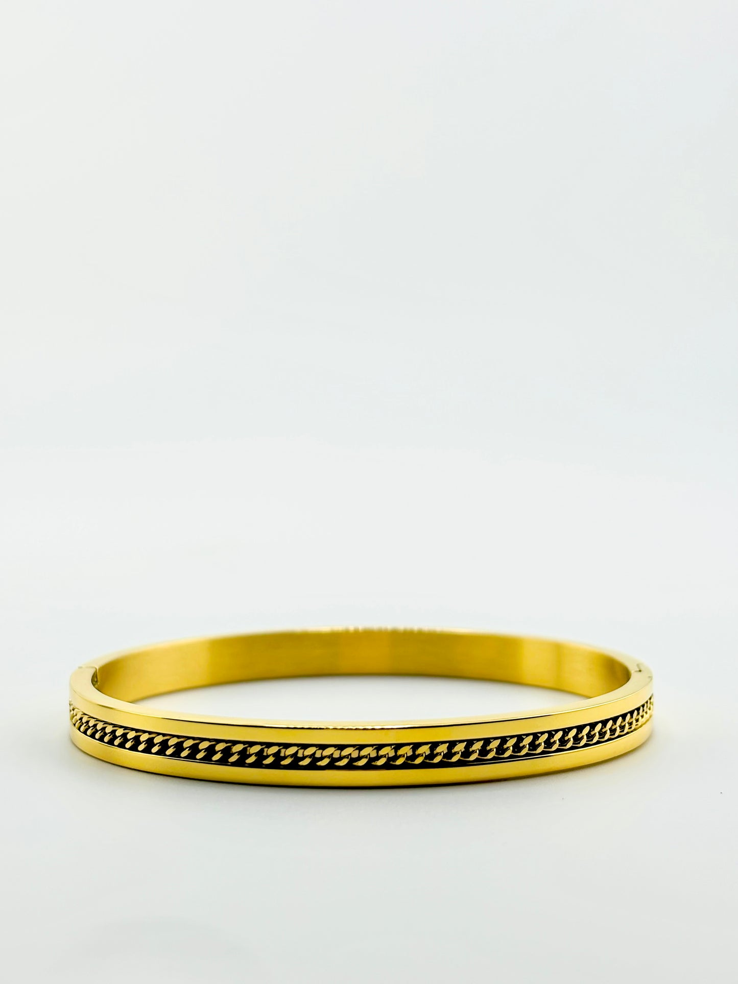 Barbara texture gold filled bangle bracelet