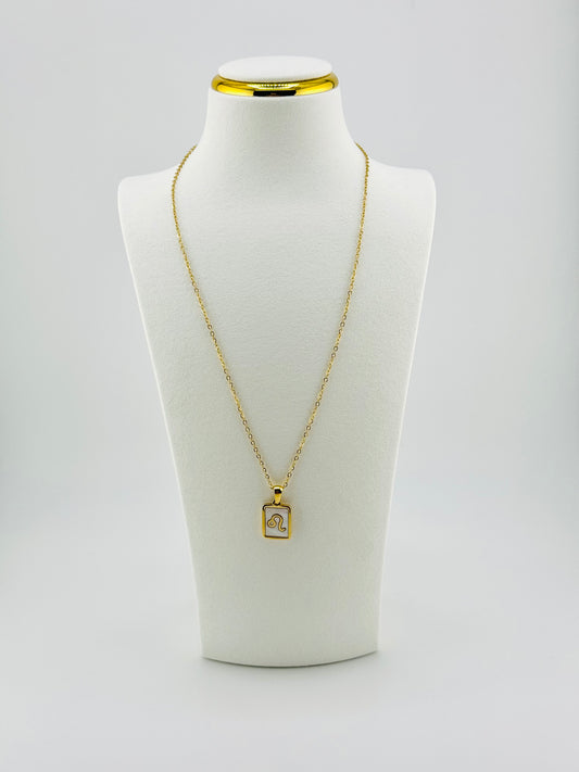 Leo gold filled zodiac sign necklaces