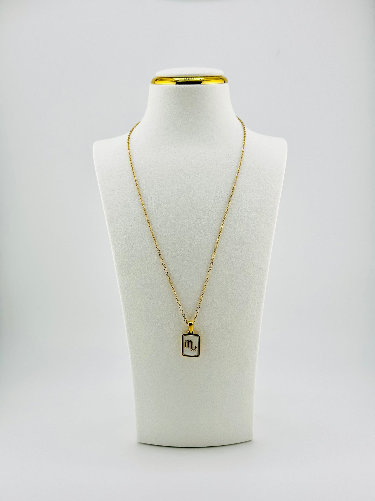 Scorpio gold filled zodiac sign necklace