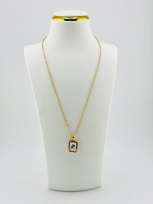 Sagittarius gold filled zodiac sign necklace
