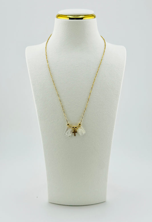 Miraya cross gold filled necklace