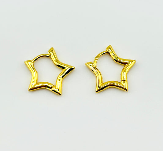 You shine Peruvian 18k gold filled earrings