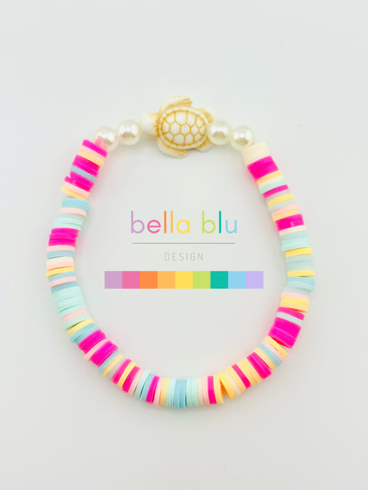 Mariana pink and blue bracelet
